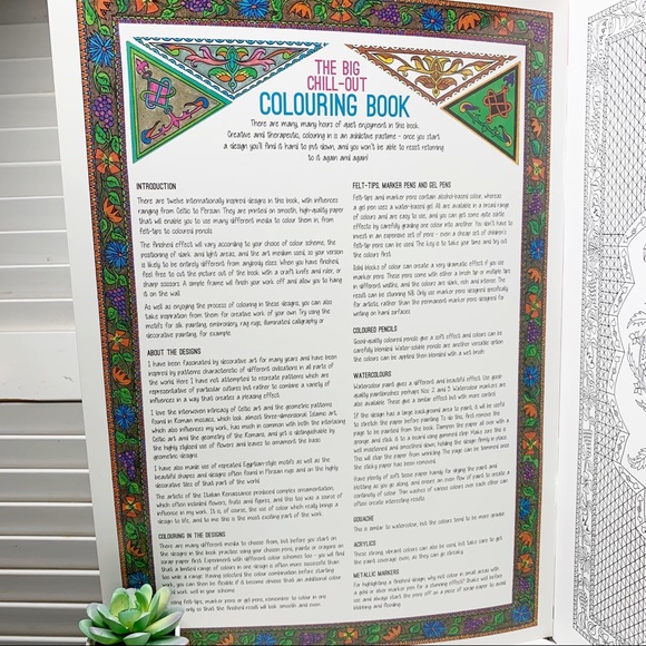 NWT The Big Chill-Out Coloring Book over 1ft Tall - Picture 4 of 8